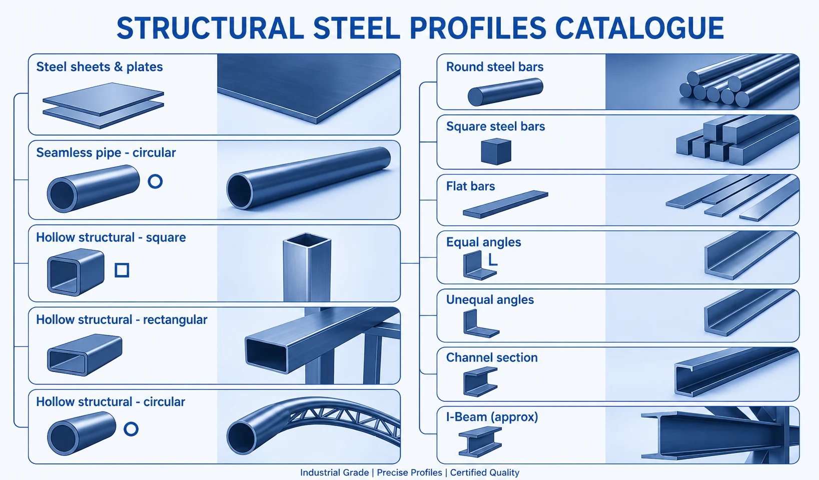 Steel weight formula catalogue