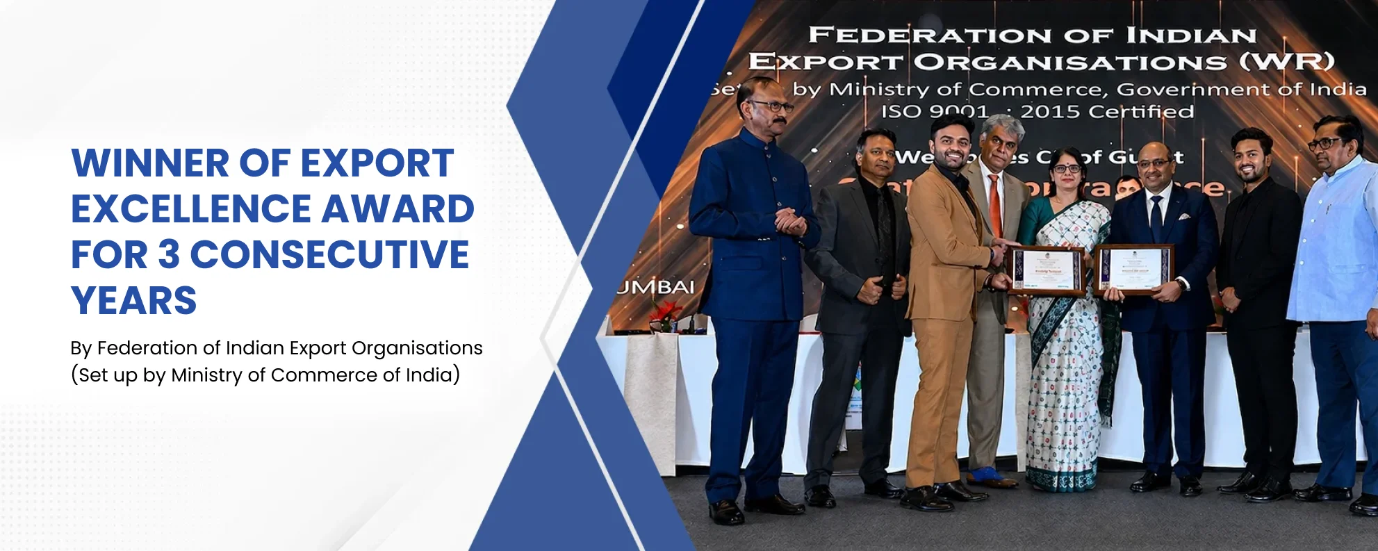 Amardeep Steel Centre — Winner of Export Excellence Award for 3 consecutive years, by the Federation of Indian Export Organisations (set up by the Ministry of Commerce of India)