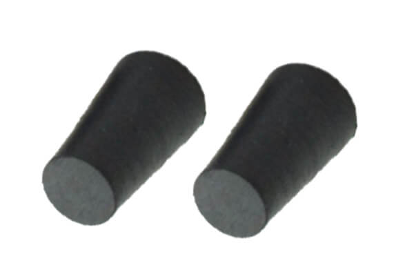 Rubber tube store plugs